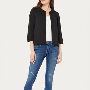 AMELLINE $200 Black Blazer Size Medium Capsule Workwear Quiet Luxury